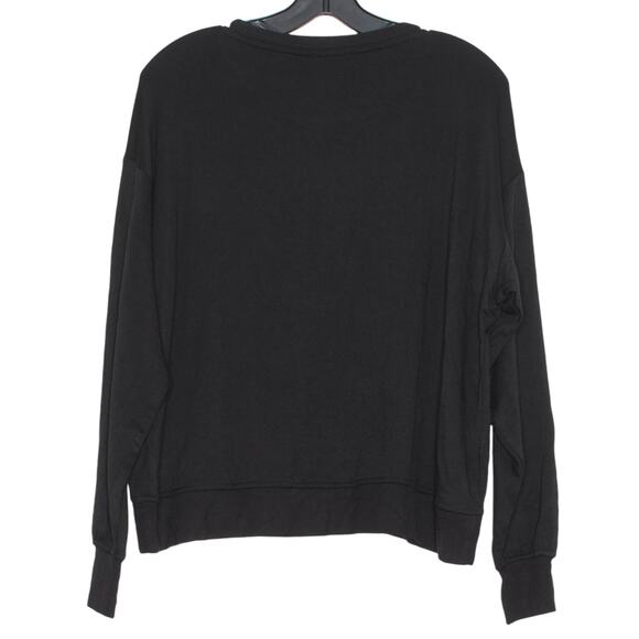 NWT Cynthia Rowley Sweatshirt Skull Goth Grunge Academia Punk Y2K Black Small - Picture 2 of 6